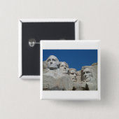 Mt. Rushmore Vierkante Button 5,1 Cm (Voorkant /achterkant)
