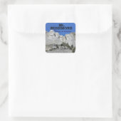 Mt. Rushmore Vierkante Sticker (Tas)