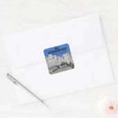 Mt. Rushmore Vierkante Sticker (Envelop)