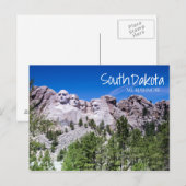 Mt Rushmore Vista-Wenskaart Briefkaart (Voorkant / Achterkant)