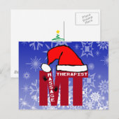 MT SANTA - MASSAGE THERAPIST CHRISTMAS SANTA FEESTDAGENKAART (Voorkant / Achterkant)