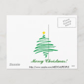 MT SANTA - MASSAGE THERAPIST CHRISTMAS SANTA FEESTDAGENKAART (Achterkant)