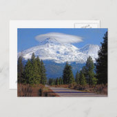 MT SHAST MET LENTICULAIR BRIEFKAART (Voorkant / Achterkant)