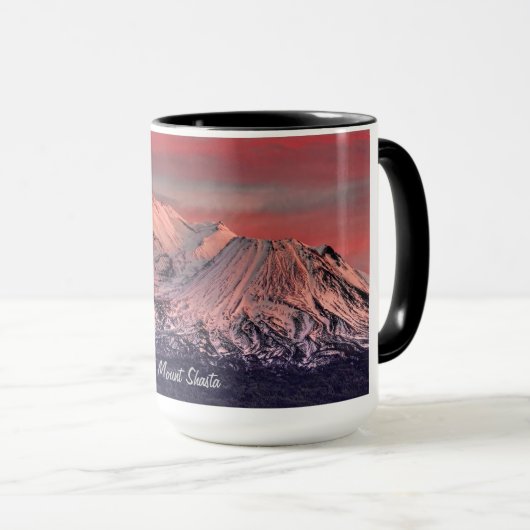 MT SHASTA BIJ SUNSET MOK (Voorkant rechts)