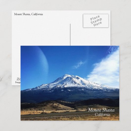 Mt. Shasta, CA Briefkaart (Voorkant / Achterkant)