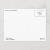 Mt. Shasta, CA Briefkaart (Achterkant)