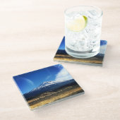 Mt. Shasta, CA Glazen Onderzetter (Schuin)