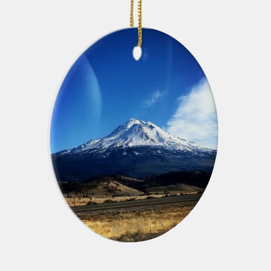 Mt. Shasta, CA Keramisch Ornament (Rechts)