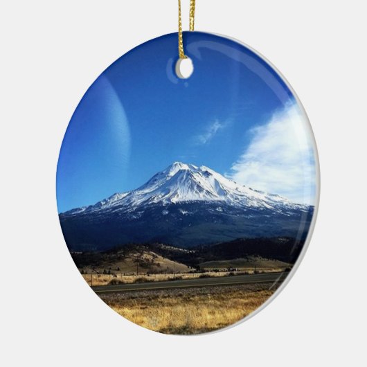 Mt. Shasta, CA Keramisch Ornament (Links)