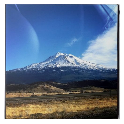 Mt. Shasta, CA Tegeltje (Voorkant)