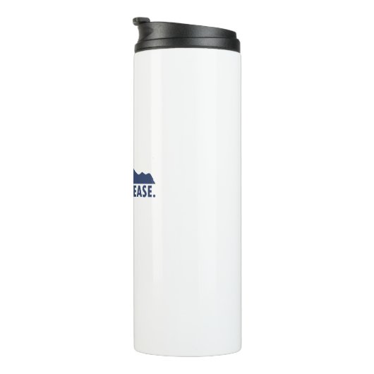 Mt. Shasta California Alsjeblieft Thermosbeker (Geroteerd rechts)