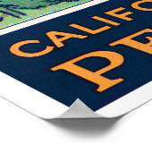 mt Shasta California Pars Label Poster (Hoek)