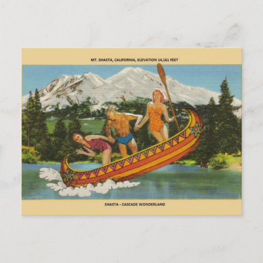  Mt. Shasta Cascade Wonderland Post Card Briefkaart (Voorkant)