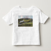 Mt. Shasta en Southern Pacific Rail Kinder Shirts (Voorkant)