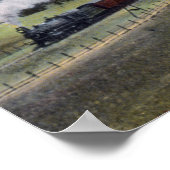 Mt. Shasta en Southern Pacific Rail Poster (Hoek)