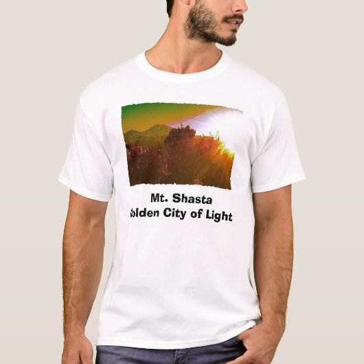 Mt. Shasta Golden City of Light T-shirt (Voorkant)