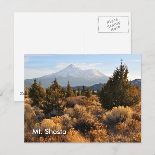 Mt. Shasta in de Herfst Briefkaart (Voorkant / Achterkant)