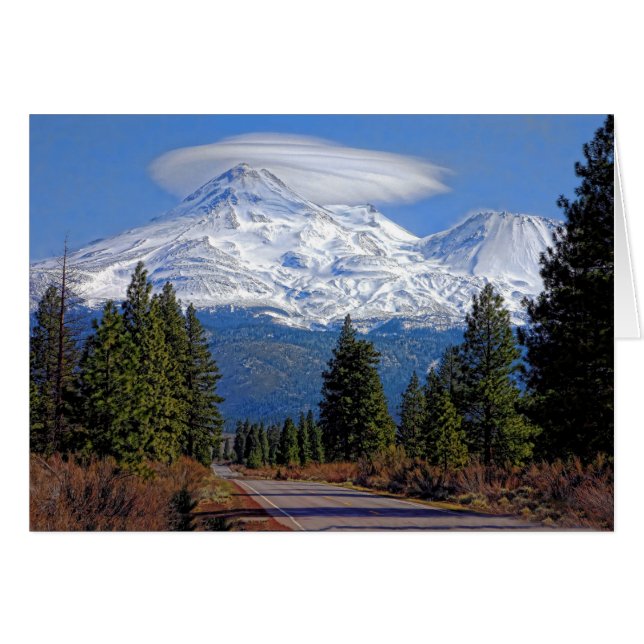 MT SHASTA MET LENTICULAIRE (Voorkant Horizontaal)