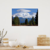 MT SHASTA MET LENTICULAIRE POSTER (Keuken)
