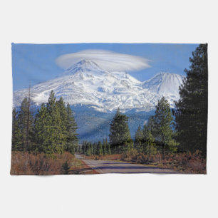 MT SHASTA MET LENTICULAIRE THEEDOEK