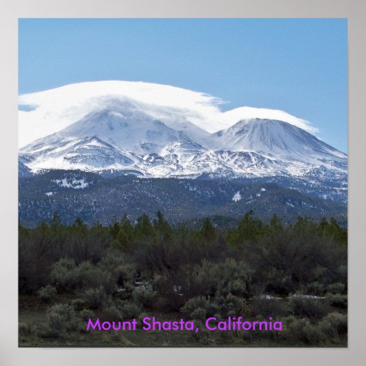 Mt. Shasta Poster (Voorkant)