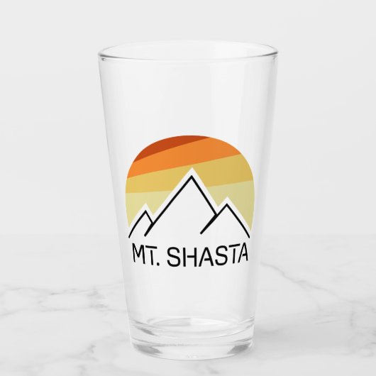 Mt. Shasta Retro Glas (Voorkant)