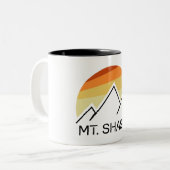 Mt. Shasta Retro Tweekleurige Koffiemok (Voorkant links)