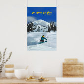 Mt Shasta Ski Park Skigebied Reisposter Poster (Keuken)