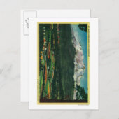 Mt. Shasta Uitzicht uit Shasta CityShasta, CA Briefkaart (Voorkant / Achterkant)