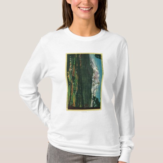 Mt. Shasta Uitzicht uit Shasta CityShasta, CA T-shirt (Voorkant)