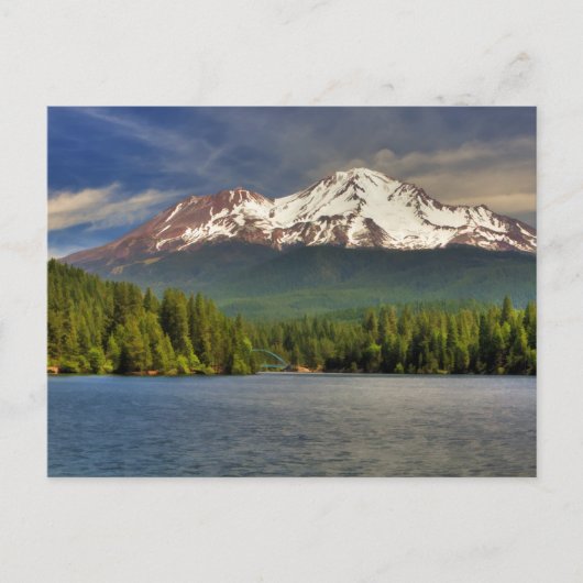 MT SHASTA VAN LAKE SISKIJE BRIEFKAART (Voorkant)