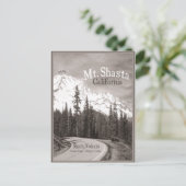 Mt Shasta Volcano Siskiyou Cascade mountaingeband. Briefkaart (Staand voorkant)