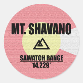 Mt. Shavano Ronde Sticker