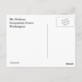 Mt Shuksan Briefkaart (Achterkant)