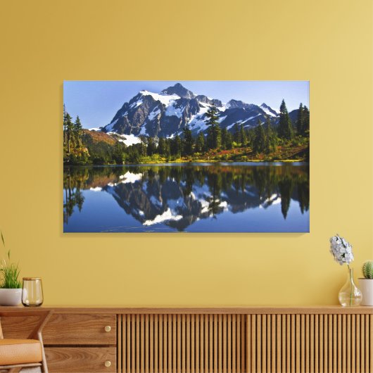 Mt. Shuksan canvasafdruk Canvas Afdruk (Insitu (Woonkamer))