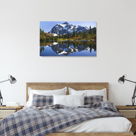 Mt. Shuksan canvasafdruk Canvas Afdruk (Insitu (Slaapkamer))