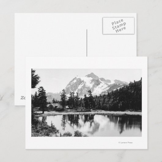 Mt. Shuksan en Mt. Baker Lodge Foto Briefkaart (Voorkant / Achterkant)