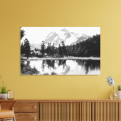 Mt. Shuksan en Mt. Baker Lodge Foto Canvas Afdruk (Insitu (Woonkamer))
