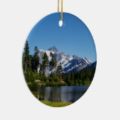Mt Shuksan van Afbeelding Lake Keramisch Ornament (Rechts)