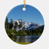 Mt Shuksan van Afbeelding Lake Keramisch Ornament (Voorkant)