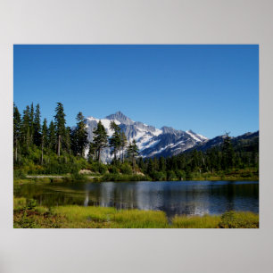 Mt Shuksan van Afbeelding Lake Poster