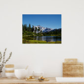 Mt Shuksan van Afbeelding Lake Poster (Keuken)
