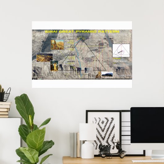 Mt. Sinai - Great Pyramid Pattern Poster (Thuiskantoor)