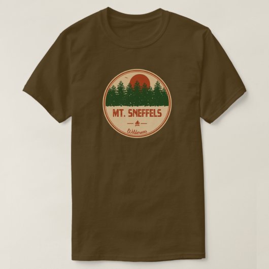Mt. Sneffels Wilderness Colorado T-shirt (Design voorkant)