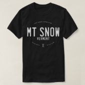 Mt Snow Vermont Graphic Distress Ski T-shirt (Design voorkant)