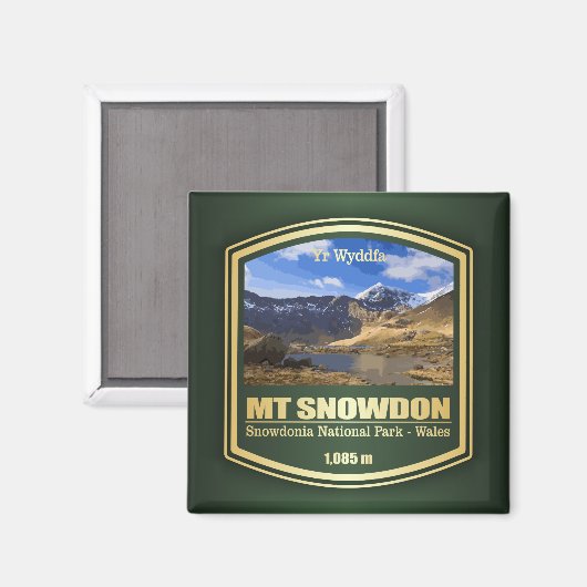 Mt Snowdon (PF) Magneet (Voorkant / Achterkant)