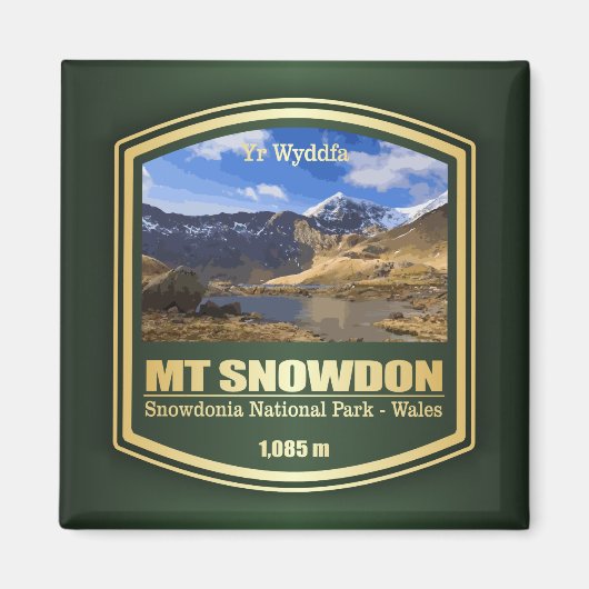 Mt Snowdon (PF) Magneet (Voorkant)