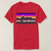 Mt Spokane Mountain Washington Ski Snowboard Mt Ba T-shirt (Design voorkant)
