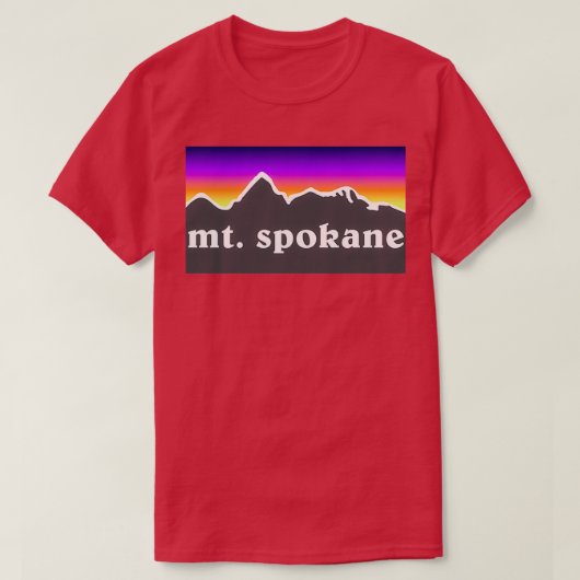 Mt Spokane Mountain Washington Ski Snowboard Mt Ba T-shirt (Design voorkant)