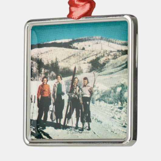 Mt. Spokane State Park DameskiingWashington Metalen Ornament (Links)